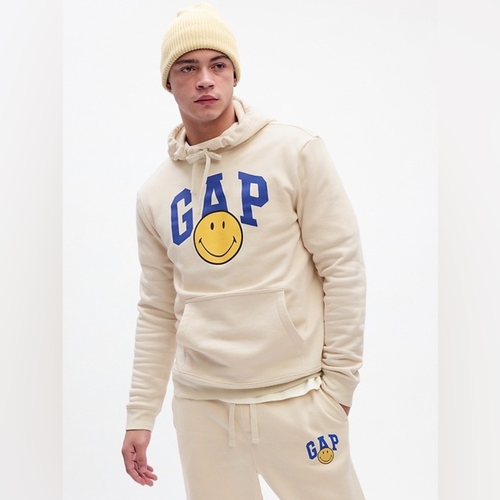 Gap Boy Smiley® Originals Gap Logo Hoodie Sz XL